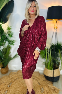 Jennifer Sequin Tunic Dress
