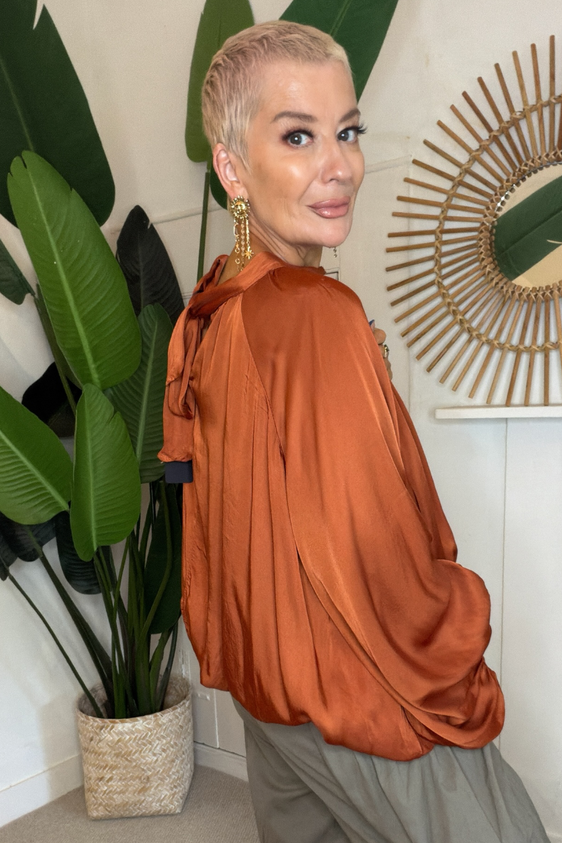 Mina Satin Top