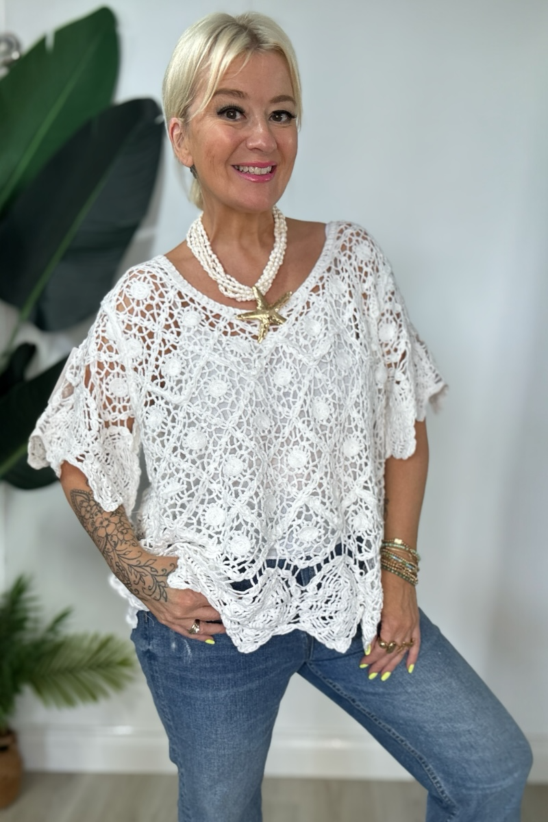 Emma Crochet Top
