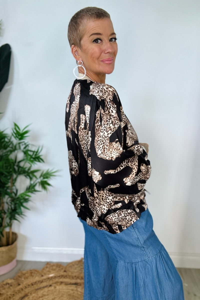 Leopard Bomber Jacket