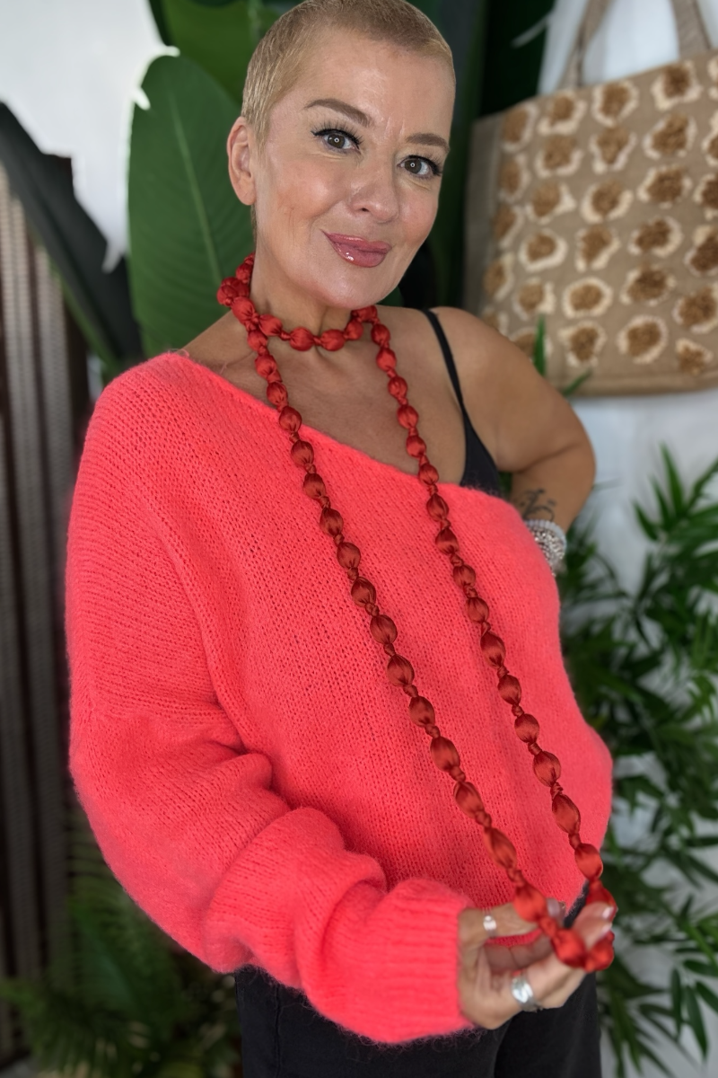 Rina Knotted Long Necklace