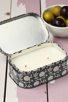 Printed Tin Candle - Black Fig & Olive