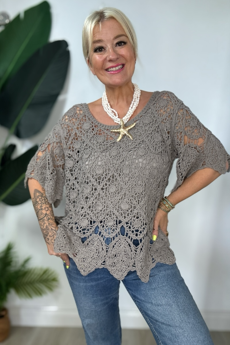 Emma Crochet Top