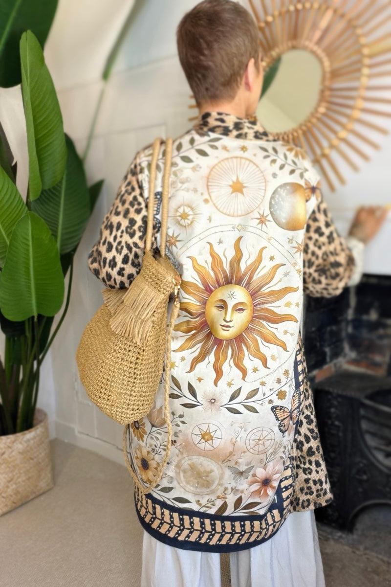 Cosmic Leopard Jacket -Sun