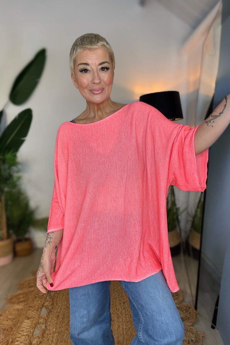 Slouch This Way! Short Sleeve Knit