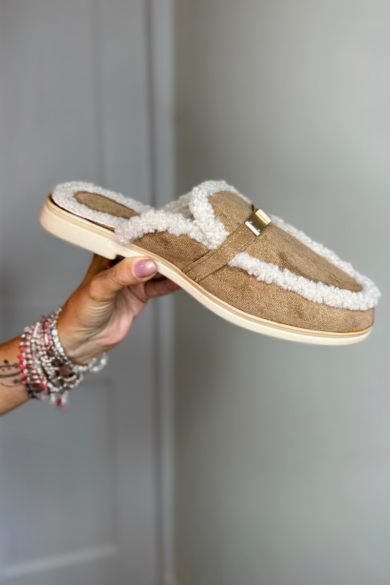 Sophie Loafer Mule - Camel