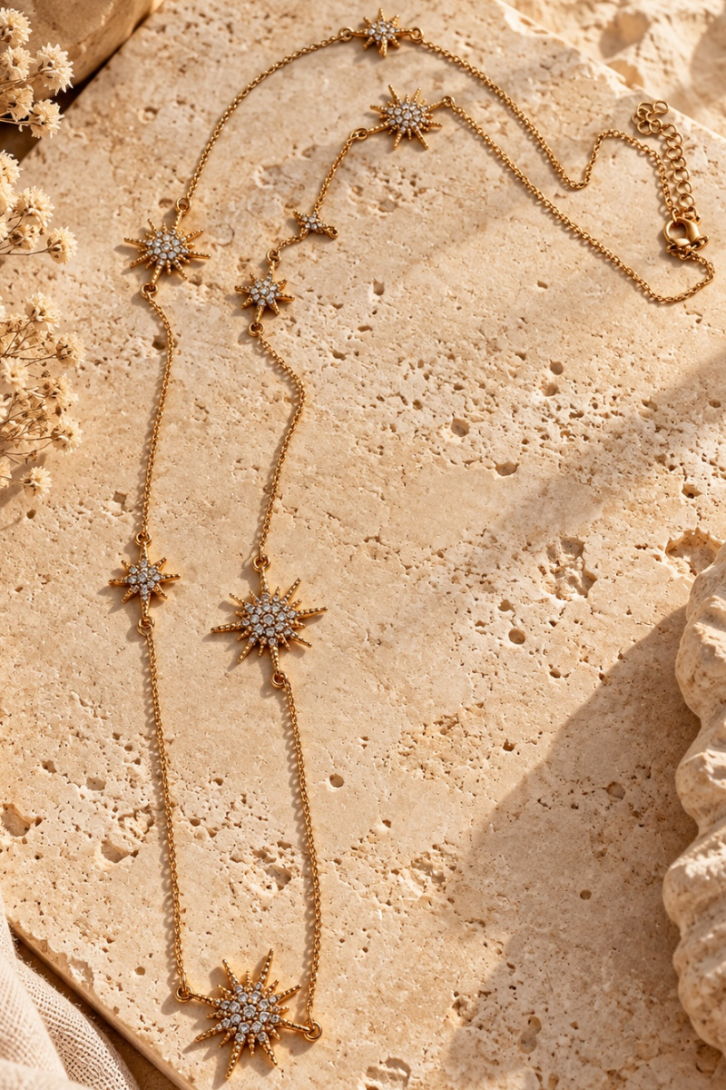 Gold Starshine Necklace