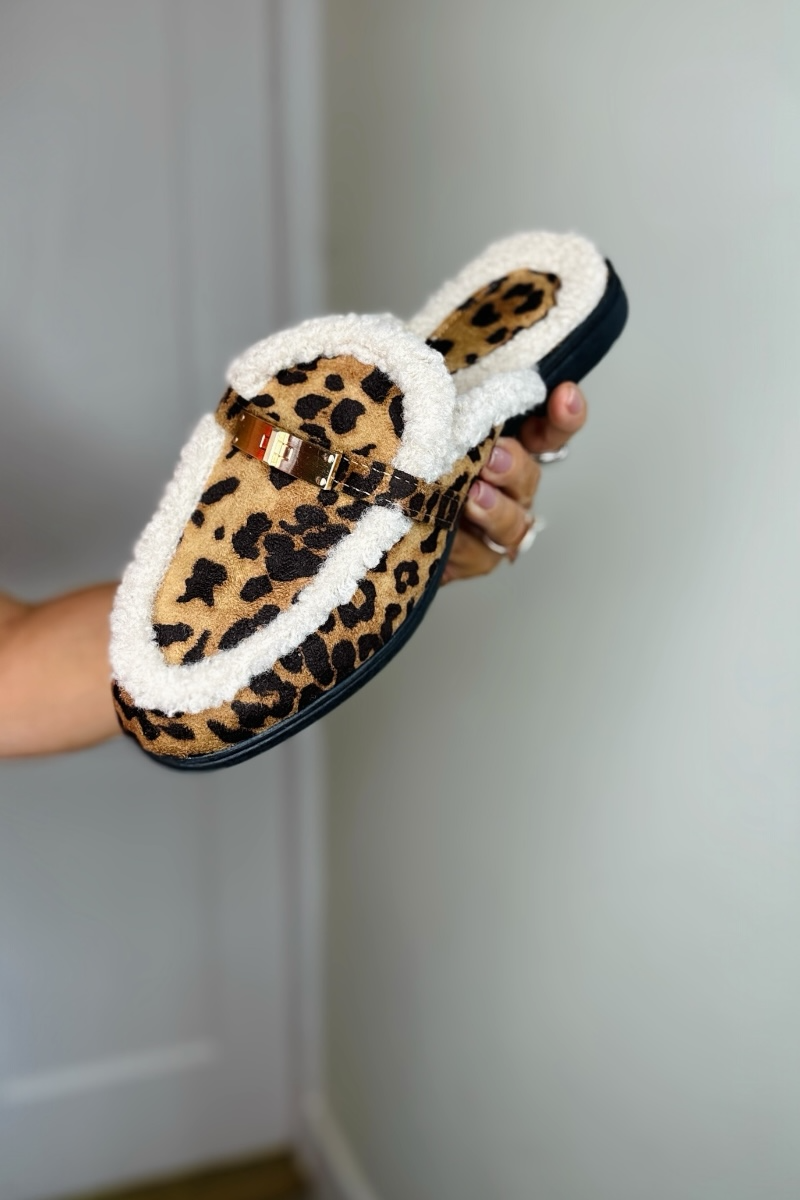 Sophie Loafer Mule - Leopard