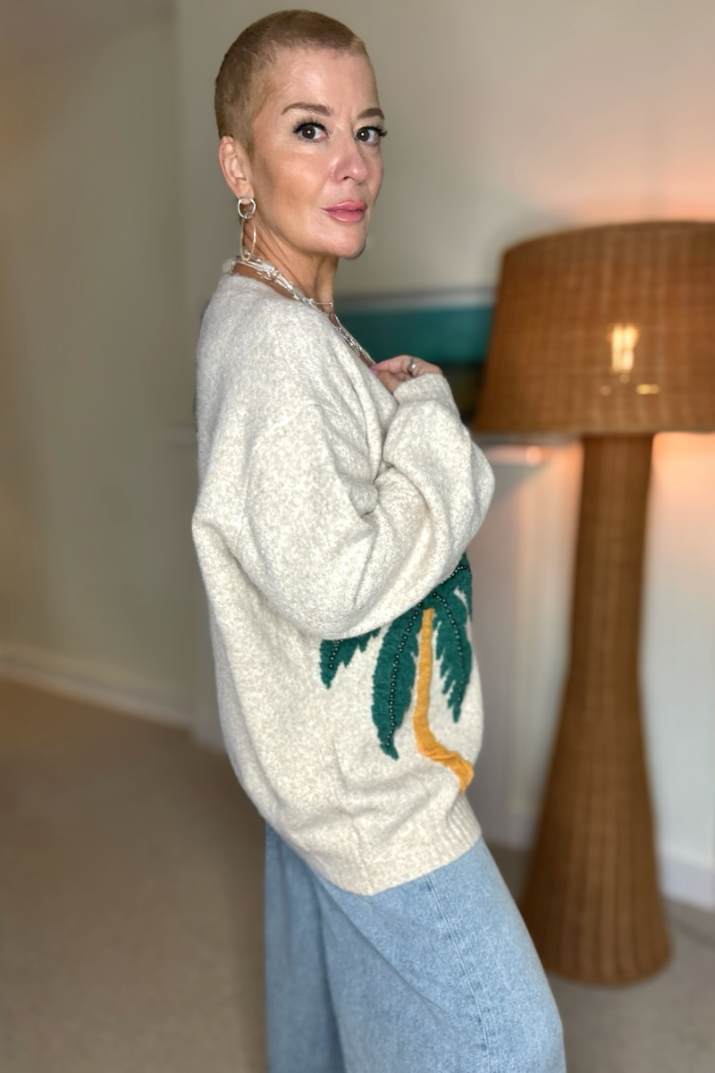Oasis Palm Cardigan