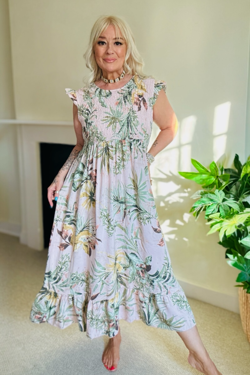 Summer Floral Midi Dress