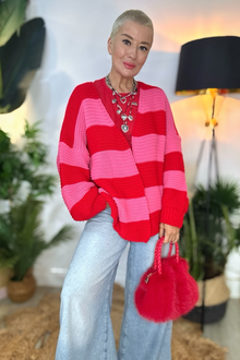 Fran Bold Striped Cardigan