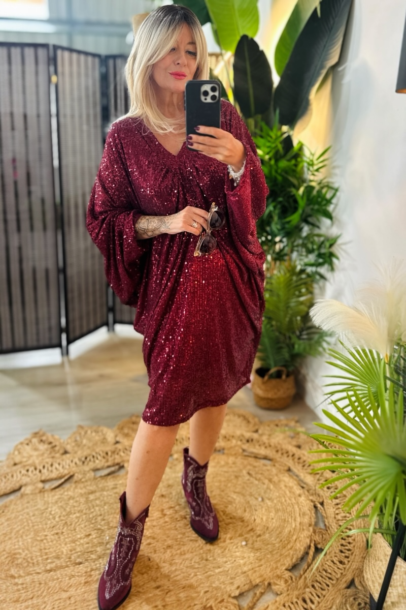 Jennifer Sequin Tunic Dress