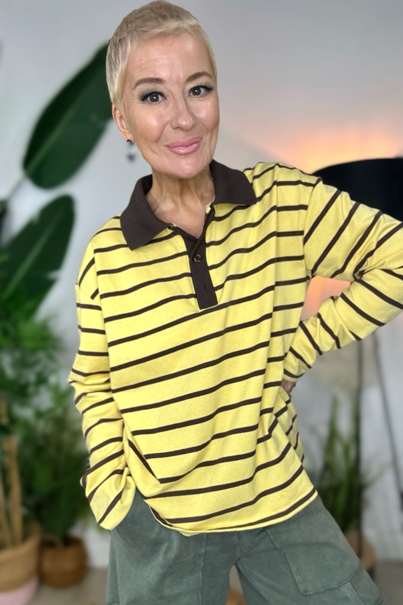 Stripe Rugby Shirt - Banana Split