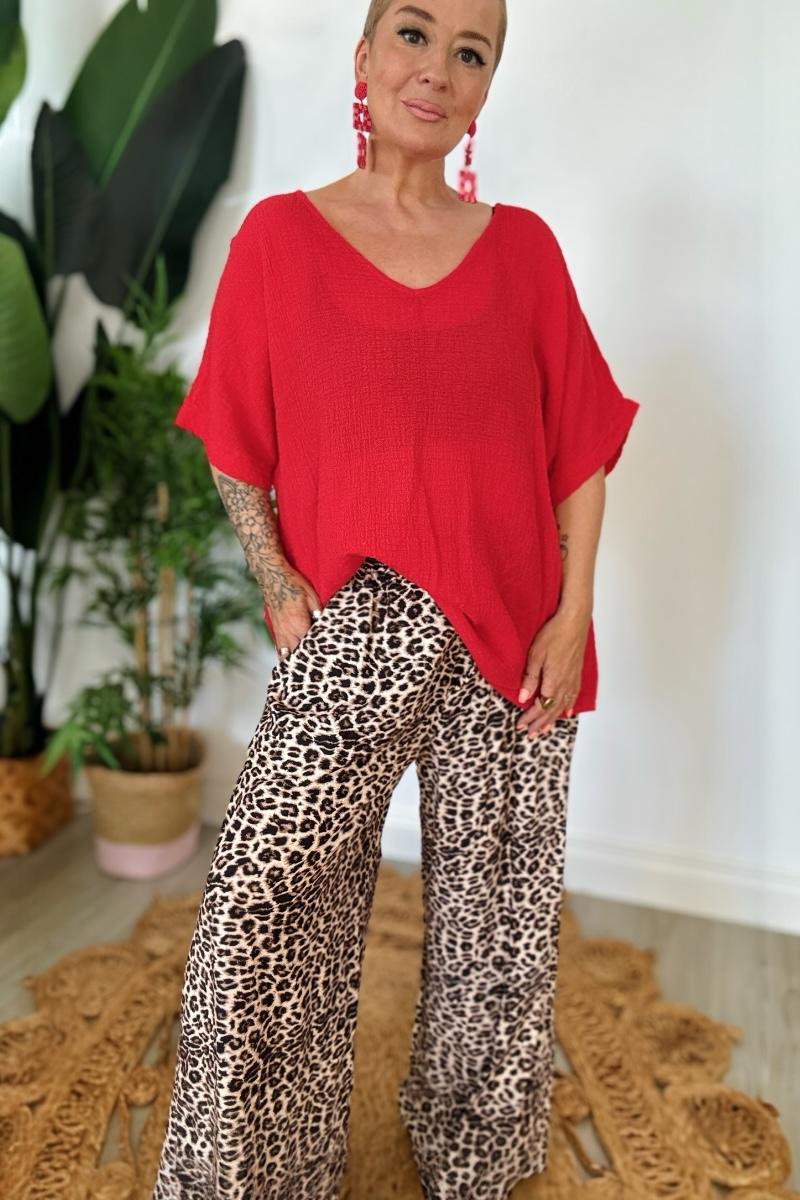 Goa Leopard Print Trousers