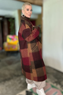 Iris Checked Coat