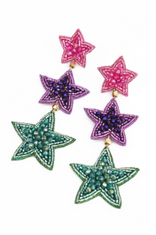 My Doris Rainbow Star Earrings