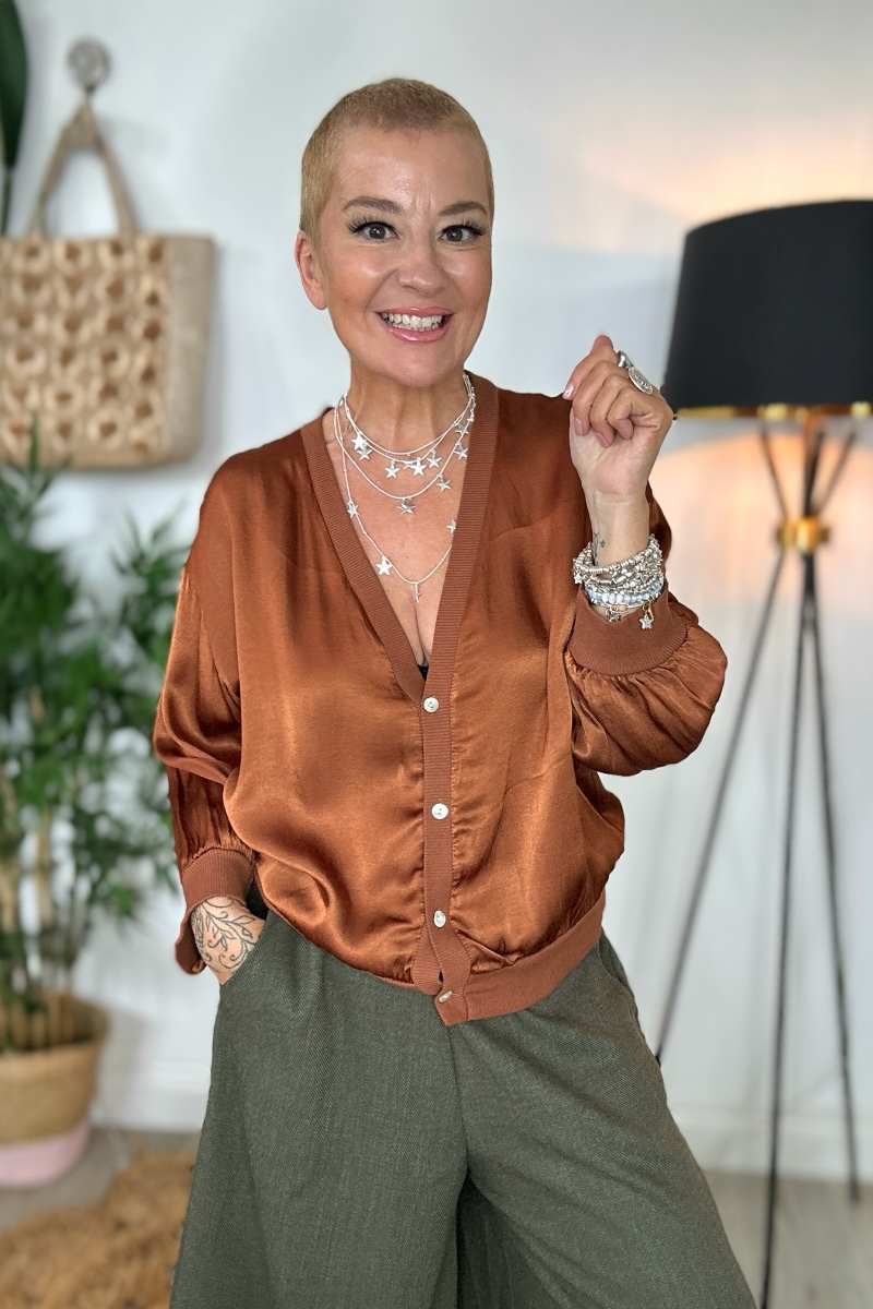 Elara Silky Cardigan
