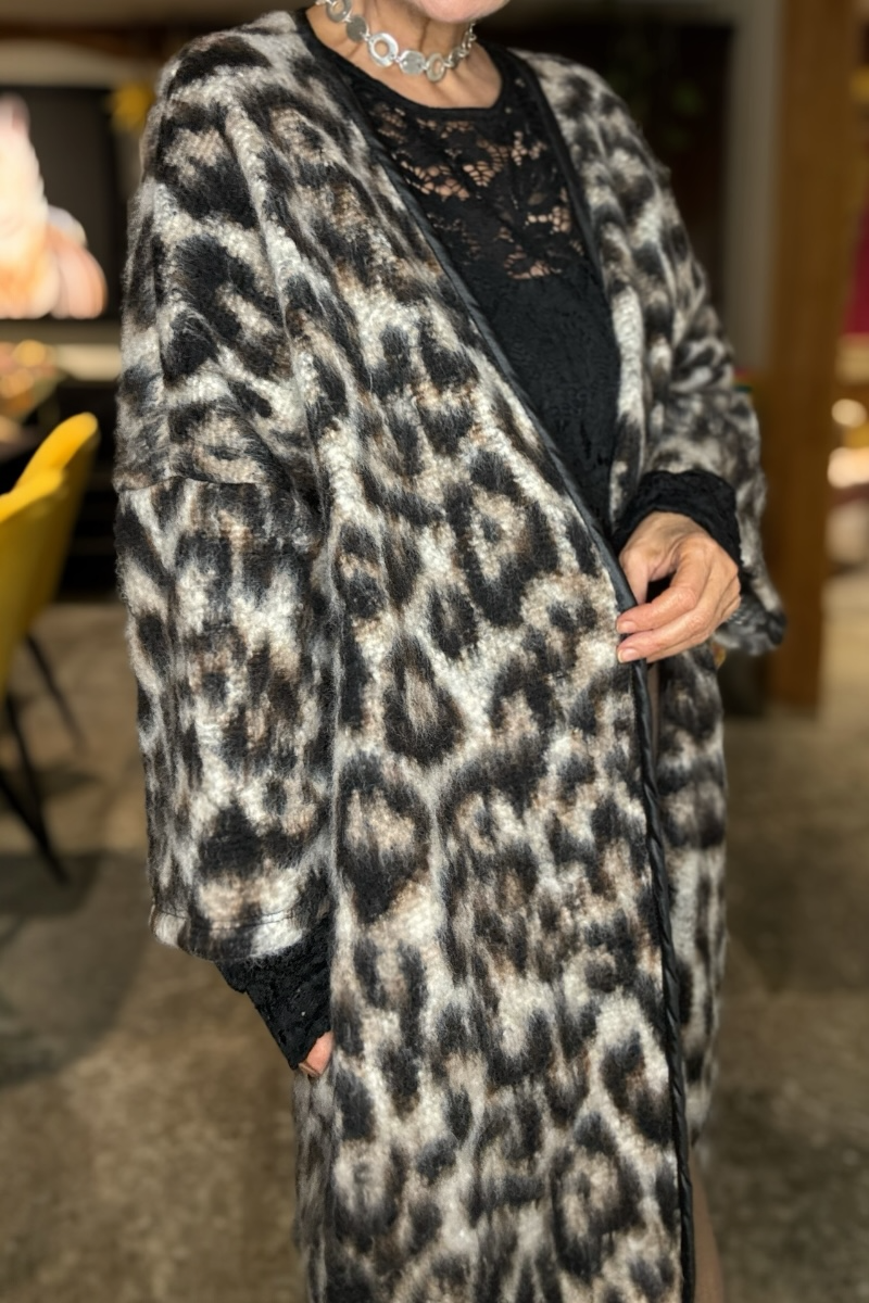 Chelsea Leopard Print Coatigan
