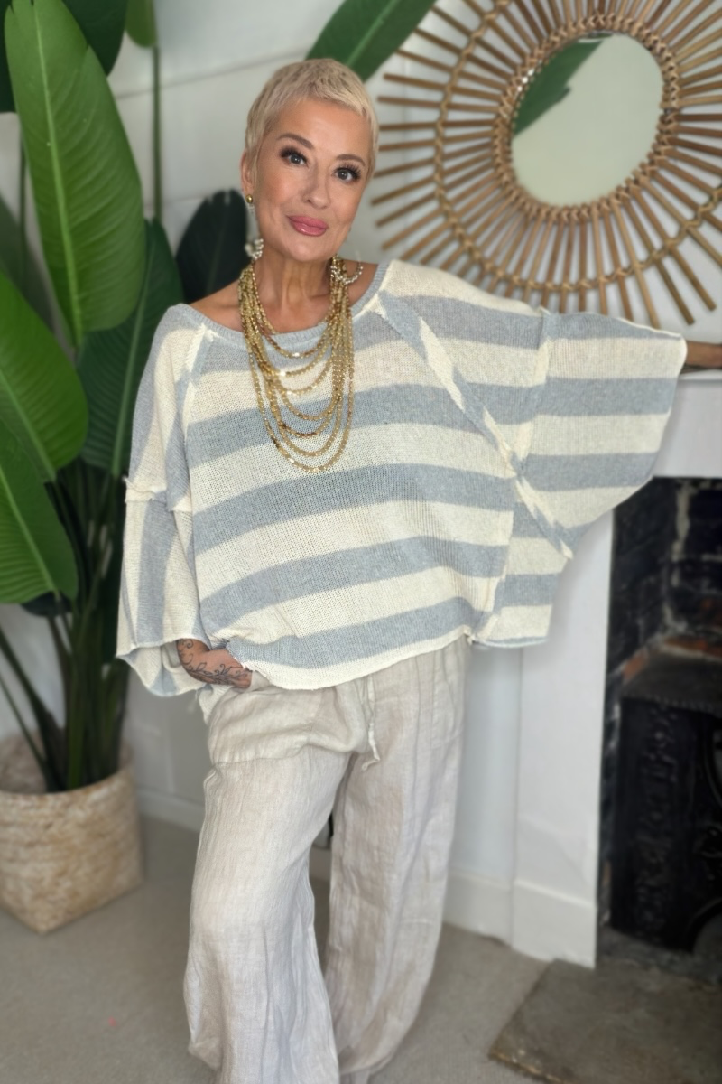 Stripe Relaxed Fit Knit