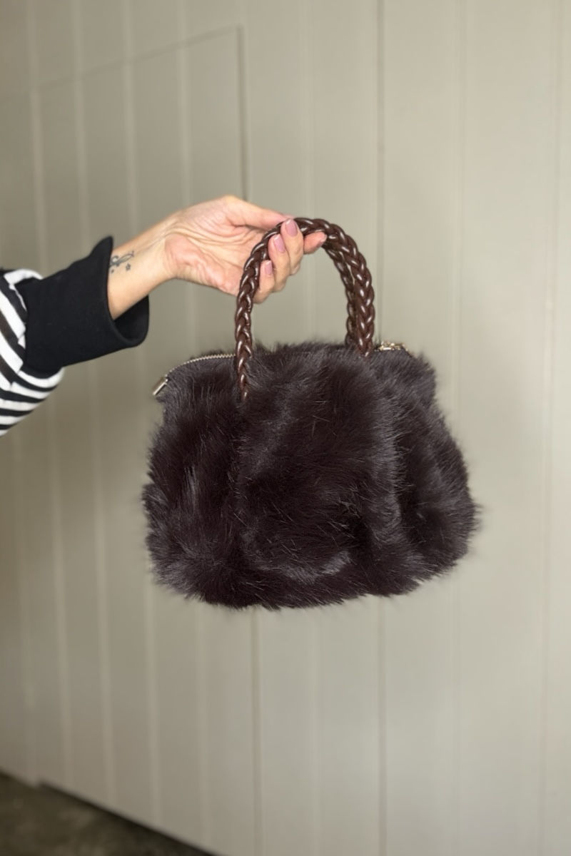 Pom Faux Fur Bag