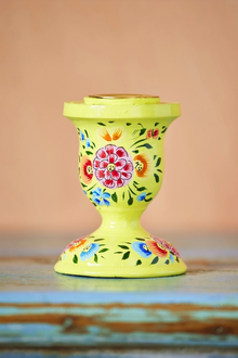 Hand Painted Kashmiri Candlestick
