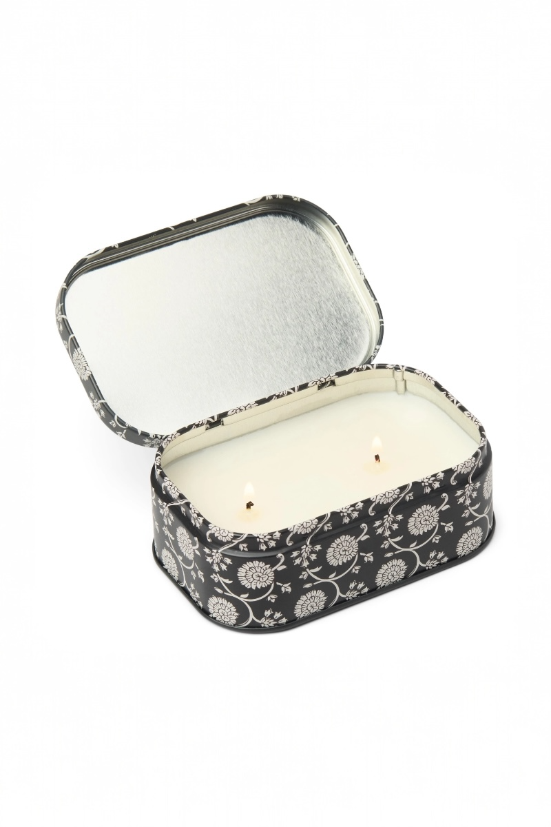 Printed Tin Candle - Black Fig & Olive