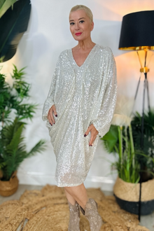 Jennifer Sequin Tunic Dress