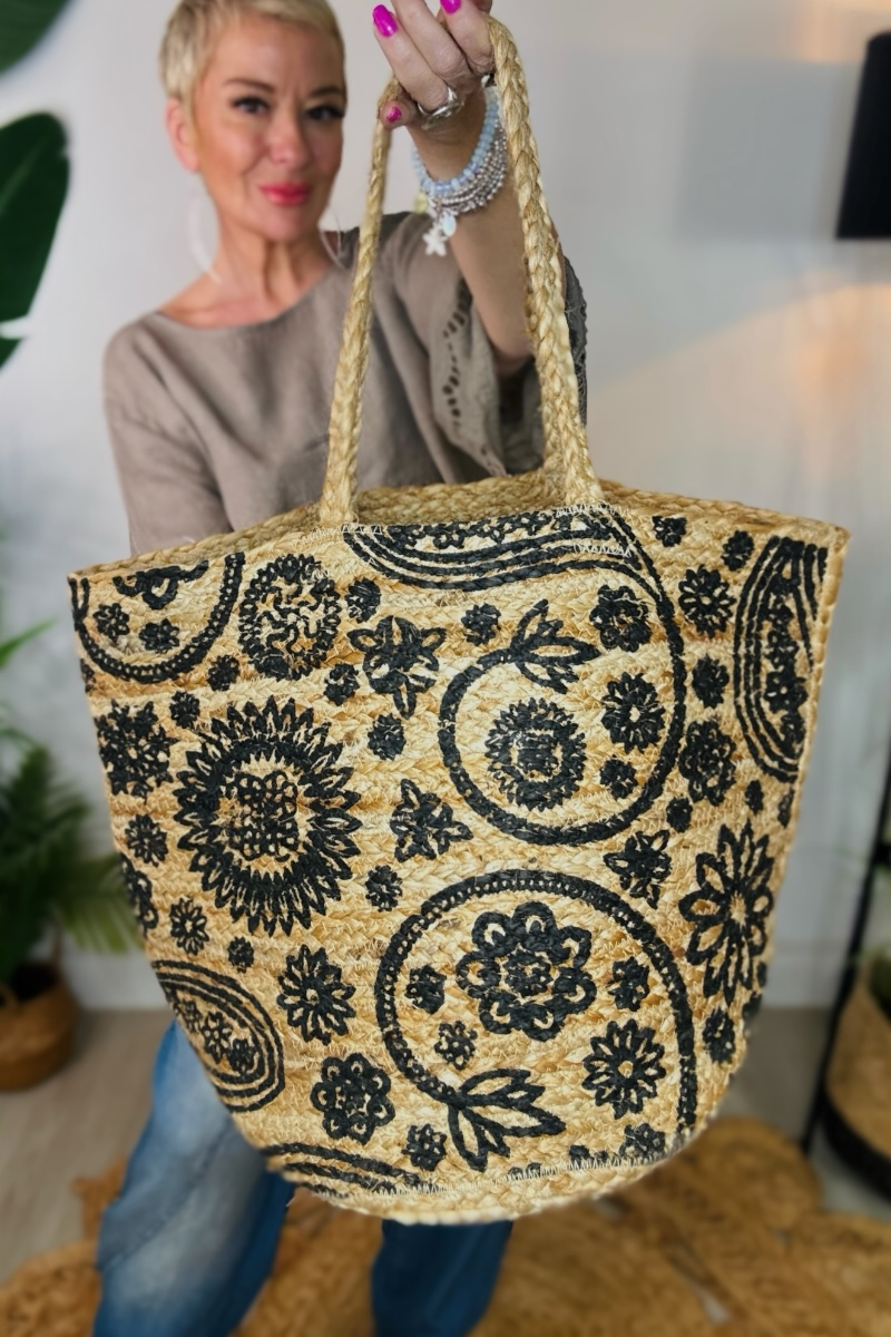 Anaya Jute Bag - Floral