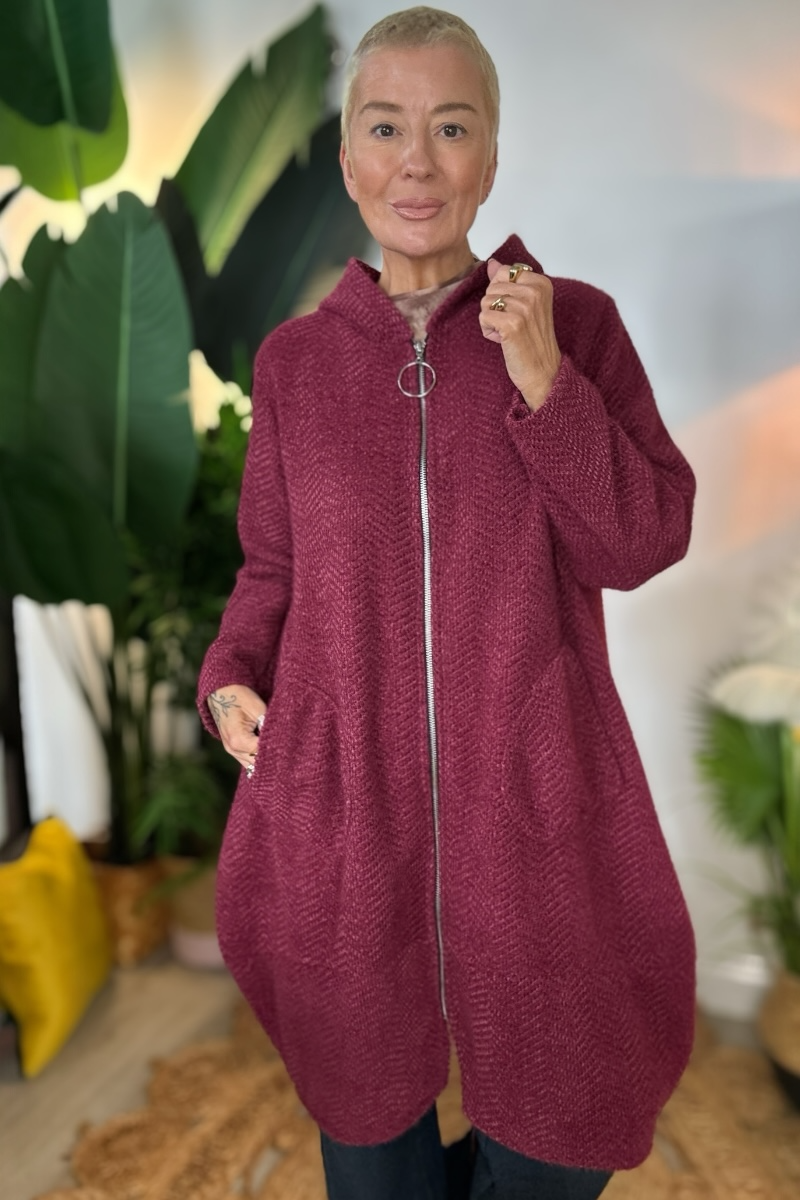 Ada Soft Yarn Zip Front Jacket