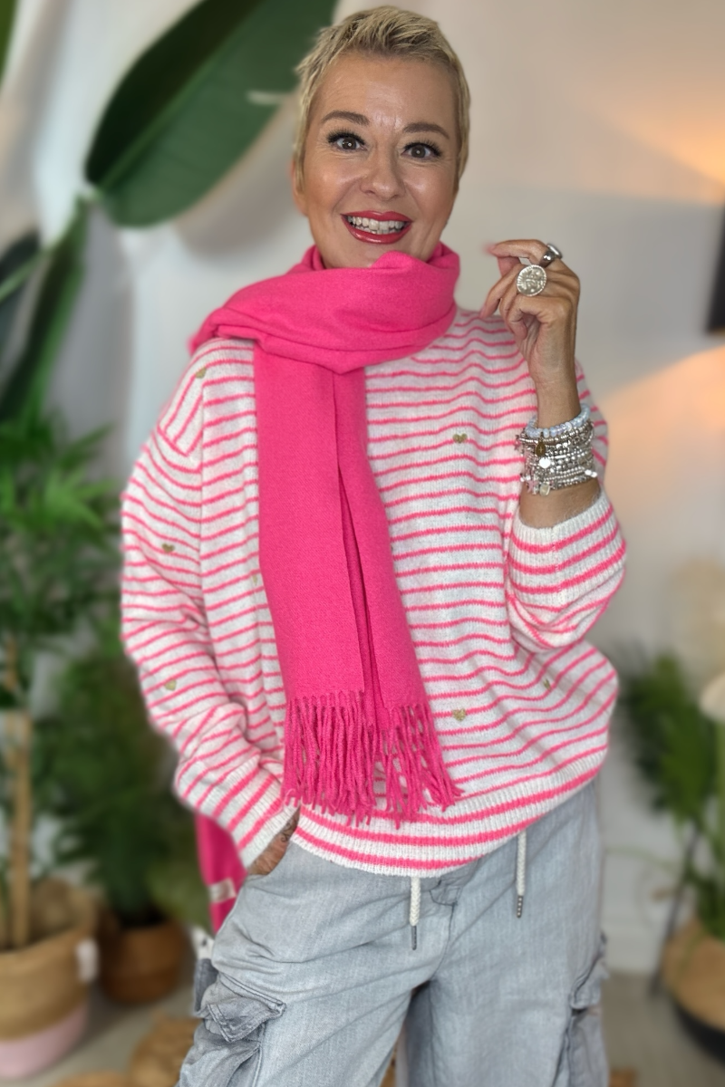 Oliver Neon Stripe Jumper