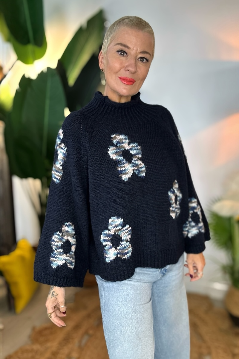Rachel Multi Fleck Knitted Jumper