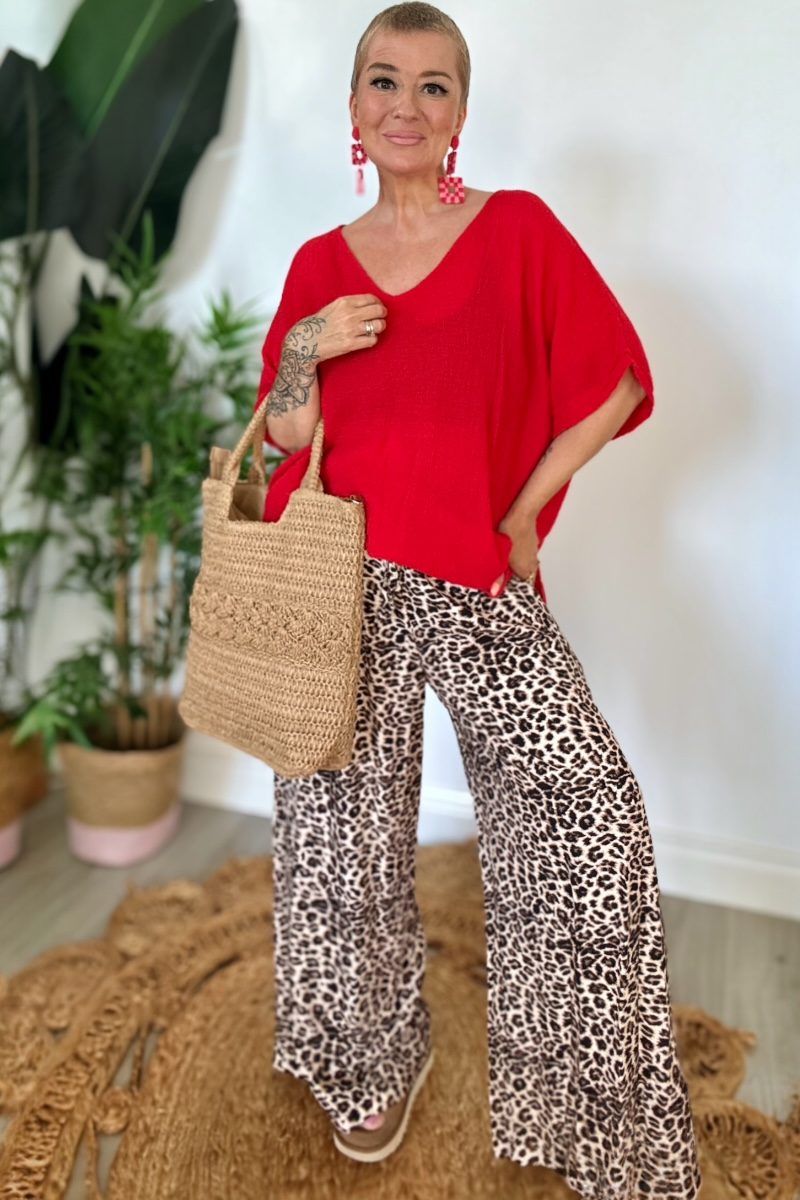 Goa Leopard Print Trousers