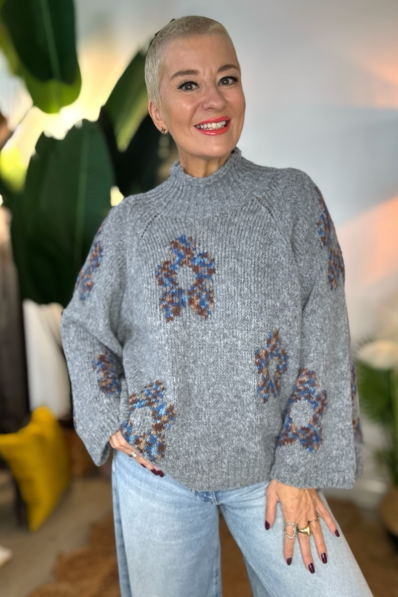 Rachel Multi Fleck Knitted Jumper