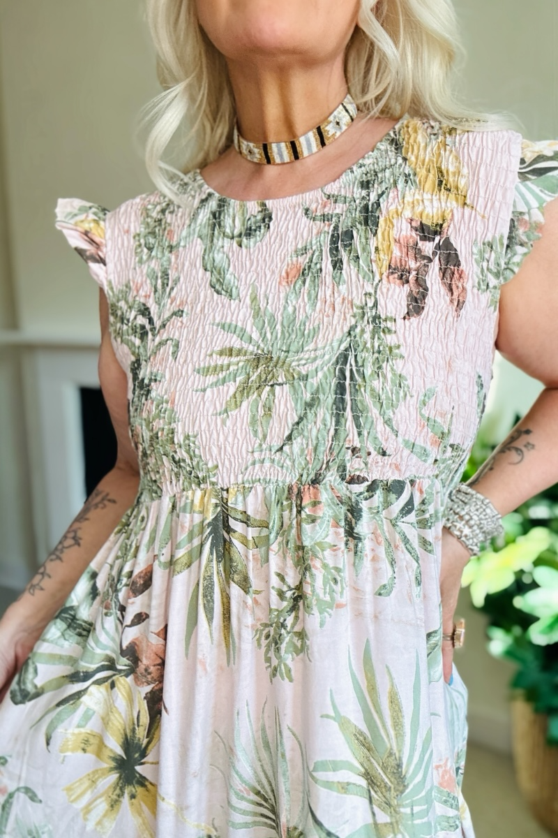 Summer Floral Midi Dress