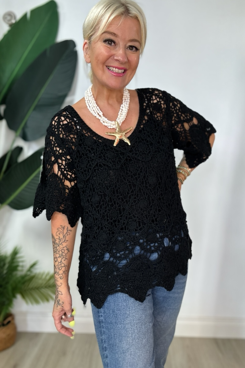 Emma Crochet Top