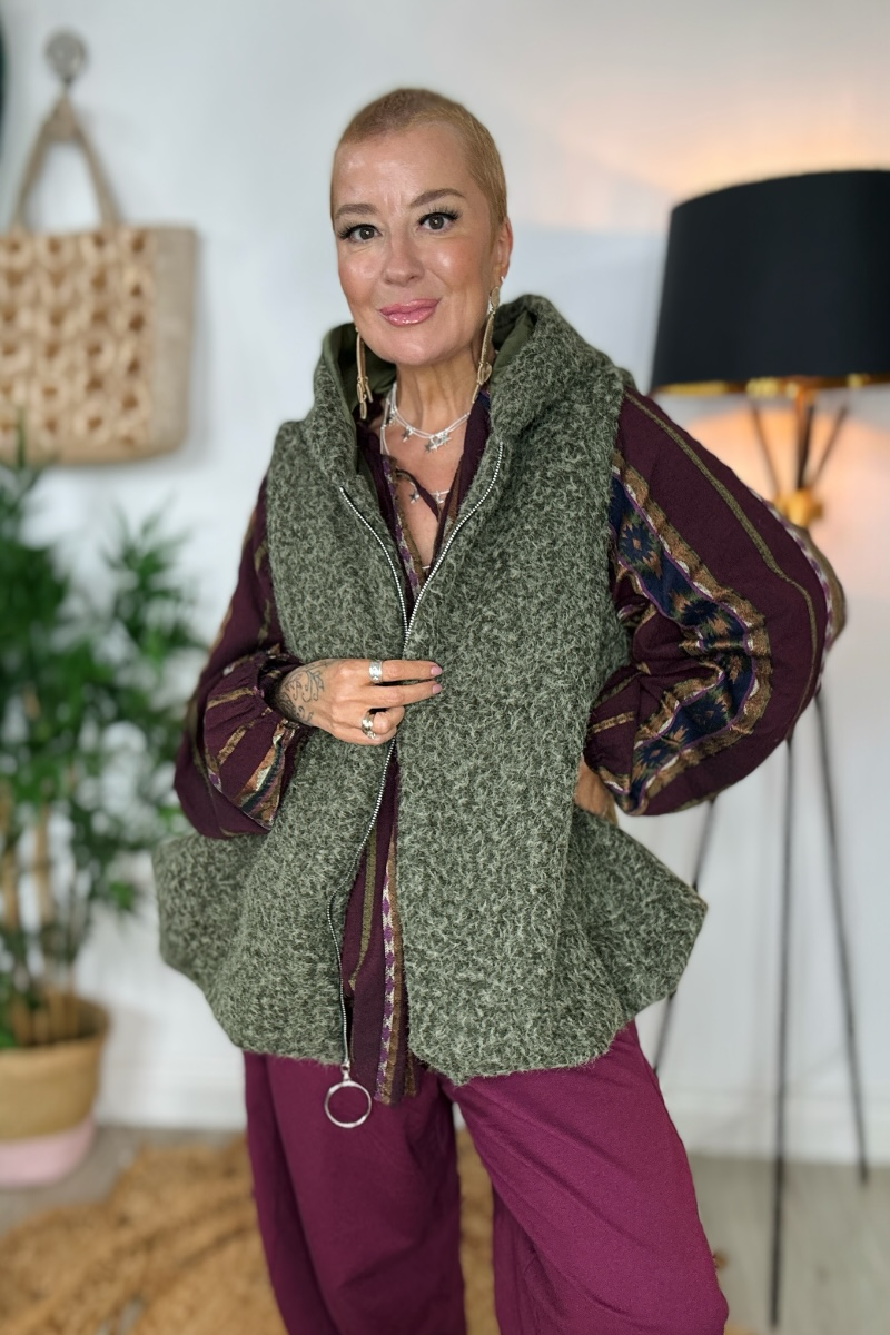 Oslo Hooded Sleeveless Jacket