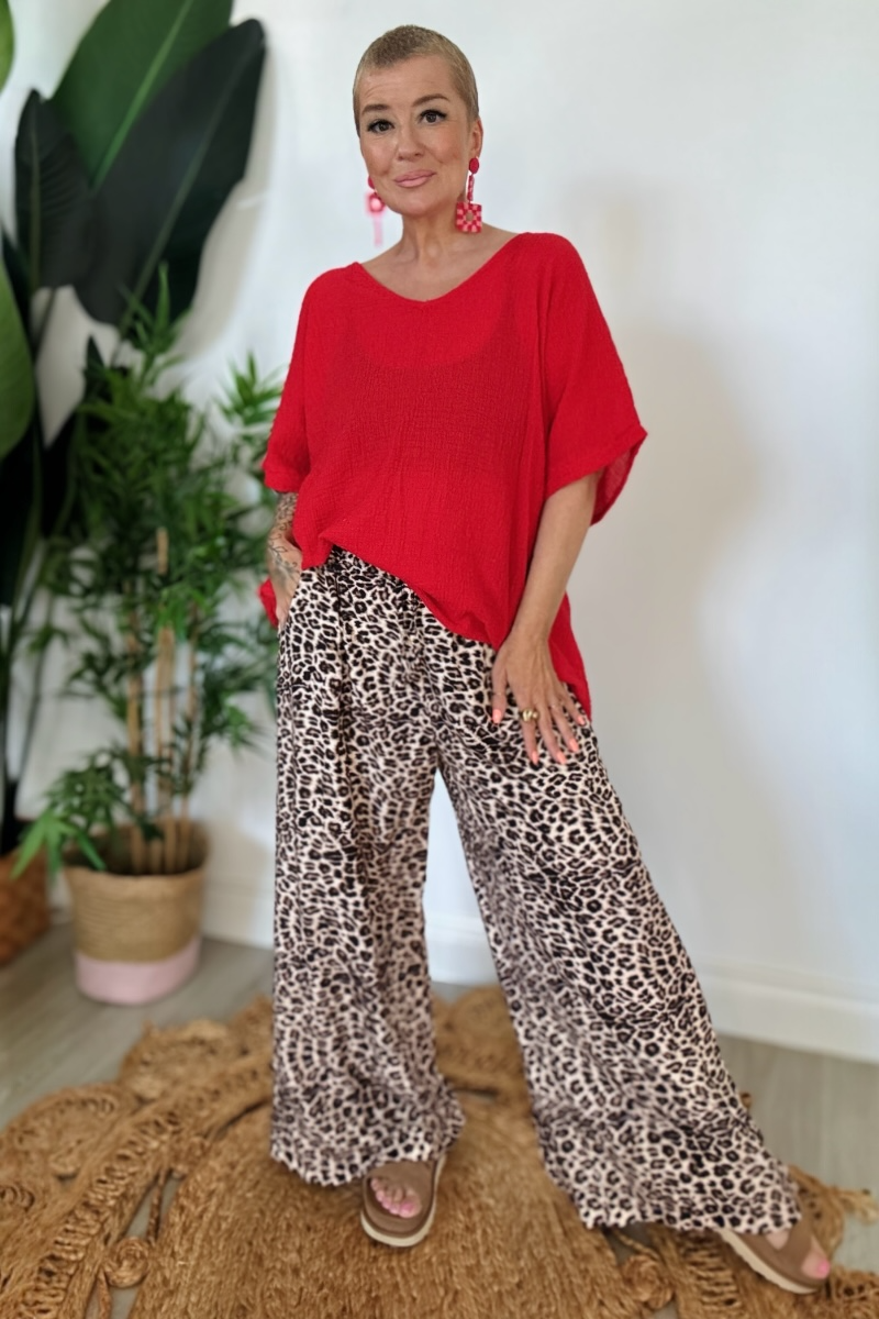 Goa Leopard Print Trousers
