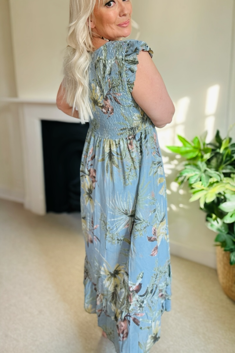 Summer Floral Midi Dress