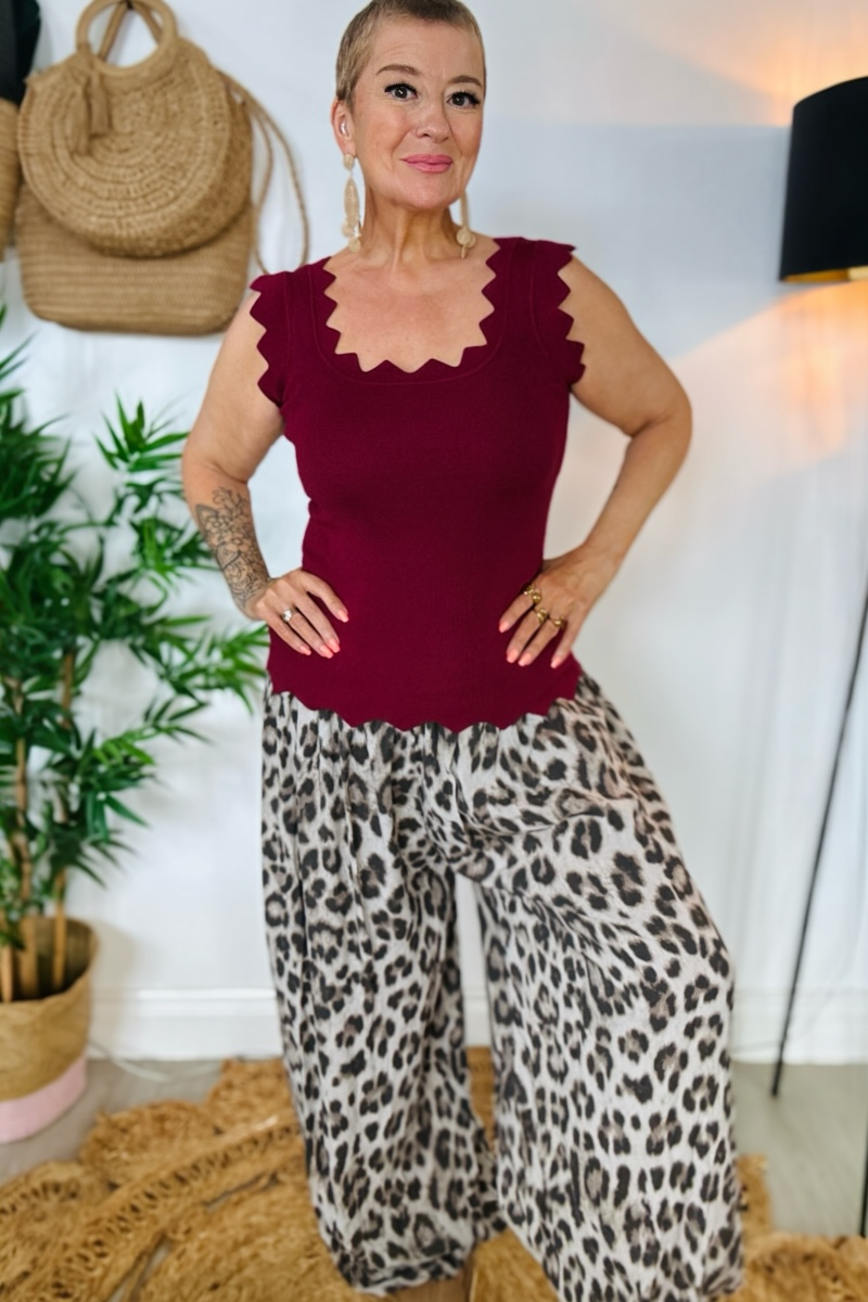 Sienna Leopard Print Harems