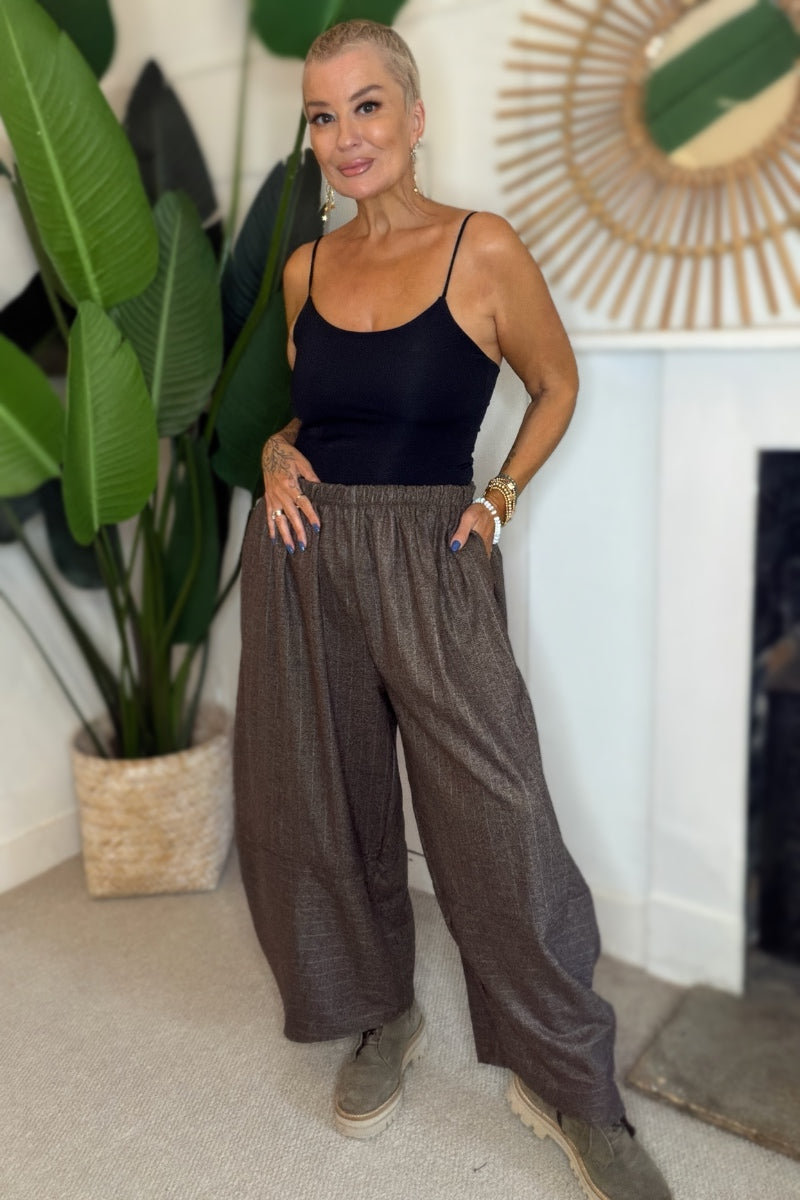 Otto Pinstripe Balloon Trousers