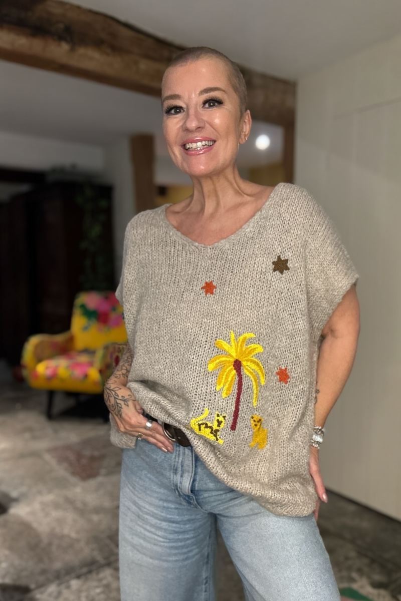 Safari Sleeveless Jumper