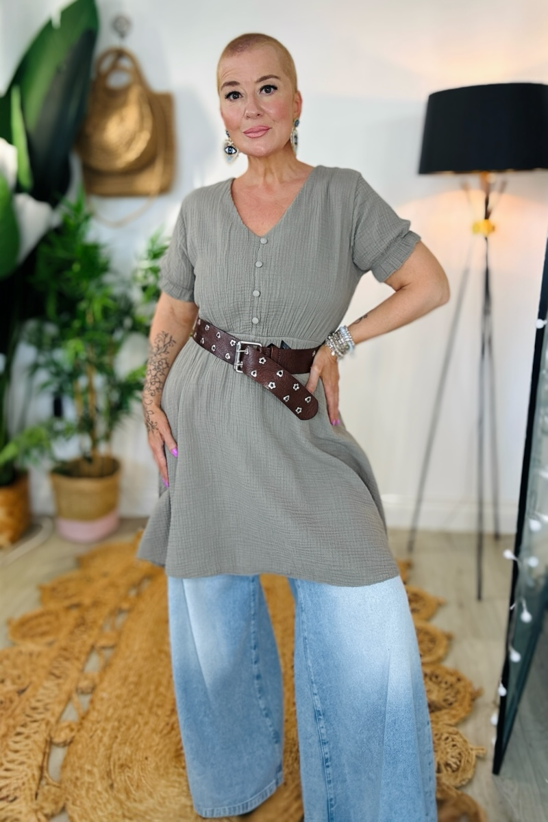 Bibi Cotton Tunic Dress