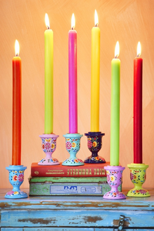 Hand Painted Kashmiri Candlestick