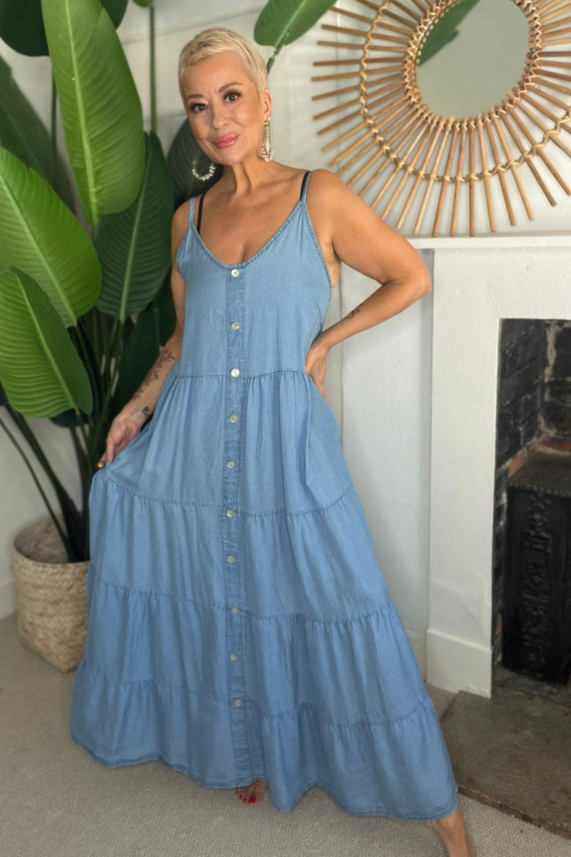 Denim Maxi Dress