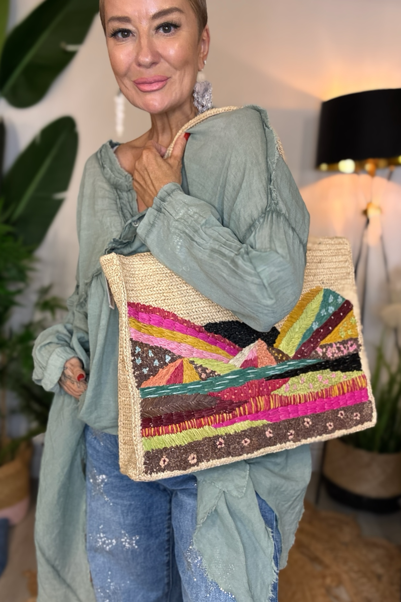 Limited Edition Sunset Basket Bag