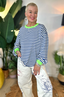 Sonny Stripe Contrast Top