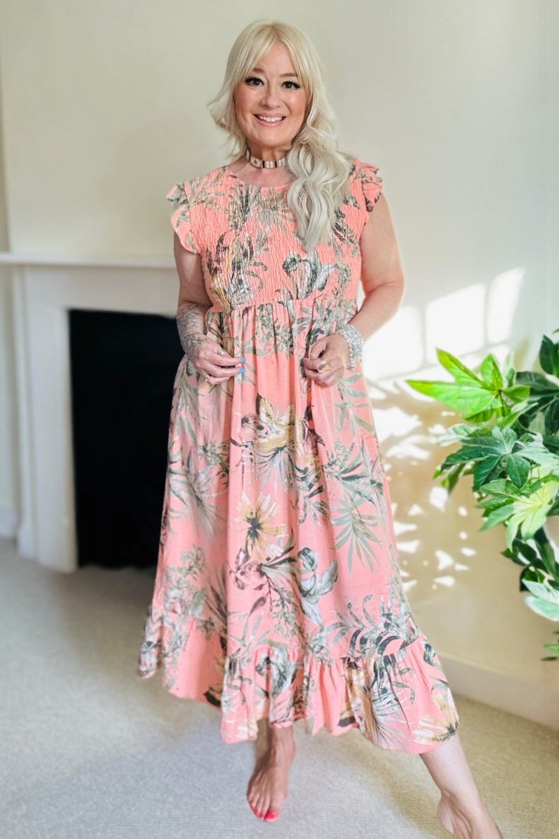 Summer Floral Midi Dress