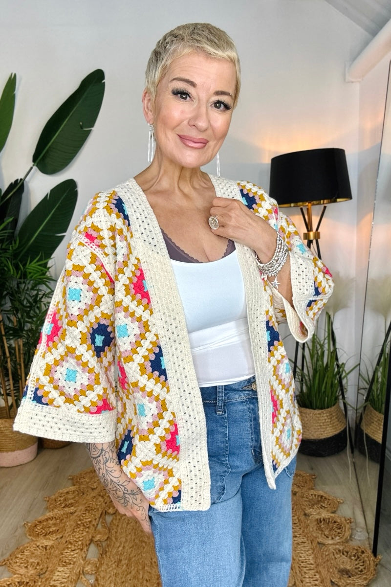 Paloma Crochet Kimono