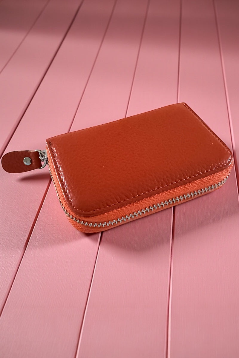 Leather Zipped Card Holder