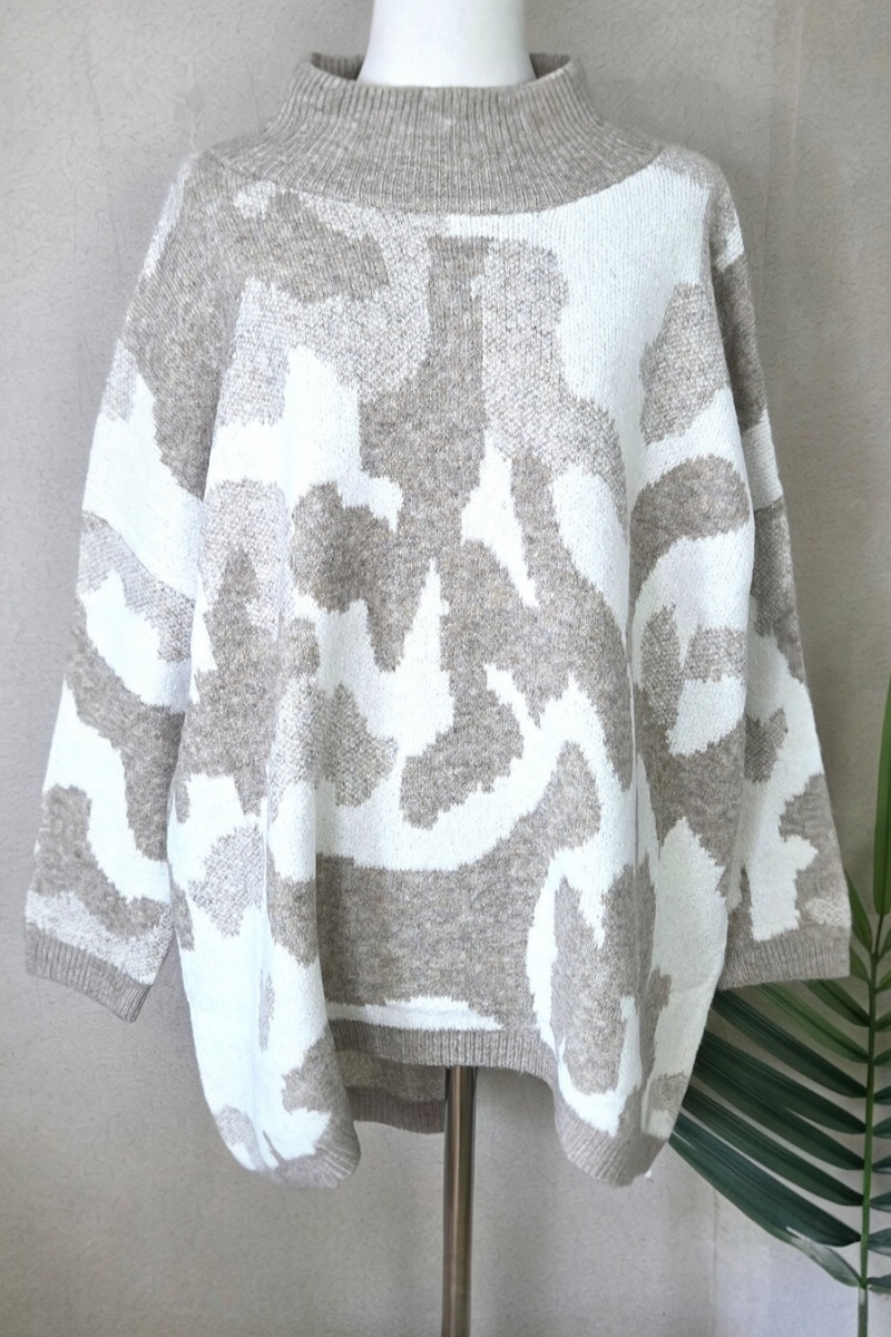 Luxe Fawn Camo Jumper